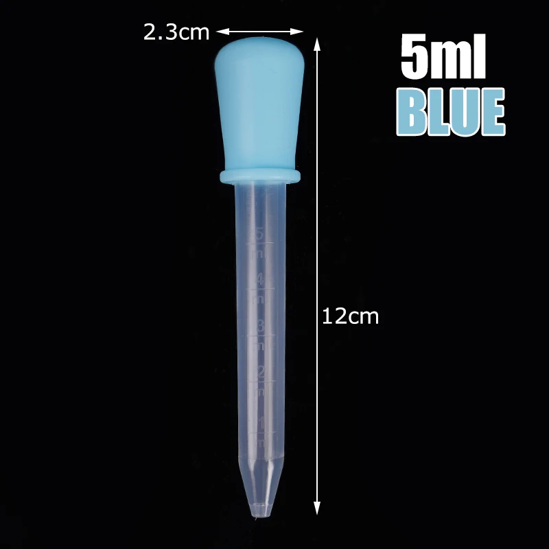 5pcs 5ml Small Silicone Plastic Pipette Dropper Feeding Medicine Pipette Dropper Feeding Medicine for Cat Dog Small Pet Feeder - Image 7