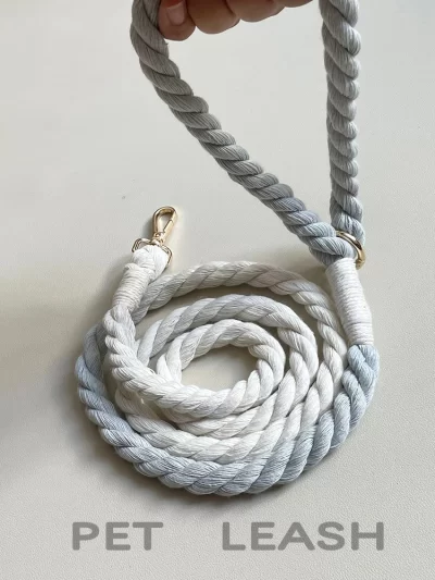 1pcs Hand Woven And Segmented Dyed Dog Leash. Pet Tow Rope, 5 Feet 150 Centimeters Long, Gog Rope, Pet Leash