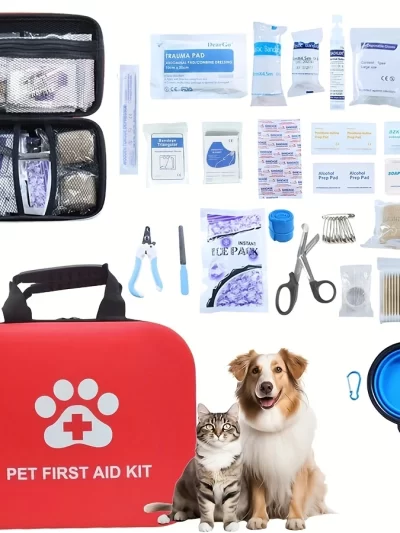 Pet First Aid Kit Multi-purpose Emergency Medical Portable Cat and Dog Medical Bag Outdoor Home Emergency edc Camping Hiking