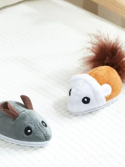 Cat Interactive Toys Moving Fun Interactive Mouse Toy Pet Cat Toys Electric Pet Toy Simulation Mice Plush Smart Cat Toys Vocal