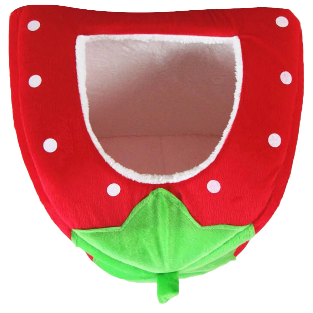 Foldable Pet House Strawberry Cat Bed Portable Entrance Pet Puppy Cave Sofa Cat Tent Sleeping Bed for Cats Dog - Image 7