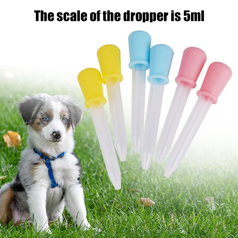5pcs 5ml Small Silicone Plastic Pipette Dropper Feeding Medicine Pipette Dropper Feeding Medicine for Cat Dog Small Pet Feeder - Image 6
