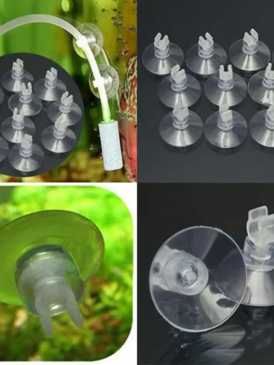 10Pcs Aquarium Suction Cup Air Hose Suction Cup for Fish Tank Hose Fixed Oxygen Pump Holder Sucker Clips Aquarium Accessories