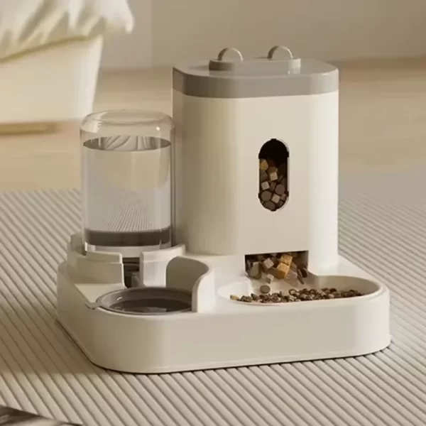 Water and Cat Food Automatic Dispenser Pet Automatic Feeder Large Capacity Raised Stand Dish Bowl Pet Accessories