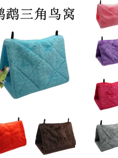 얼리버드Pet Bird Parrot Cages Warm Hammock Hut Tent Fashion Bed Hanging Cave for Sleeping for Sleeping and Hatching Bird Accessories