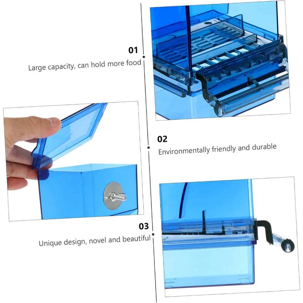 Bird feeder parrot feeder parrot automatic feeder spill-proof and splash-proof automatic feeder Bird food box - Image 6