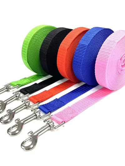 1.5M 1.8M 3M 4.5M 15M 30M Nylon Dog Training Leashes Walking Pet Leash Long Lanyard Traction Rope for Small Large Dogs Lead Item