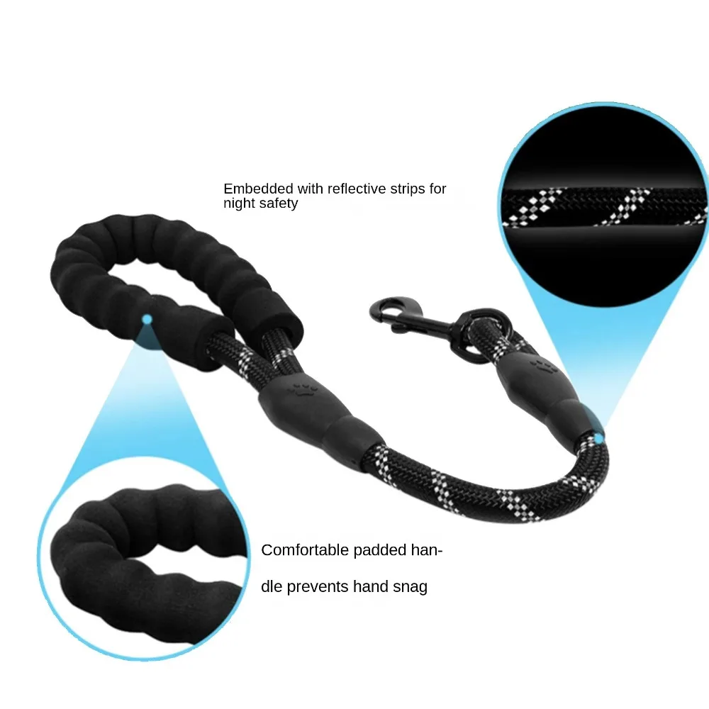 1PC Follow Closely Short Training Dog Leash Soft Strong Dog Lead Heavy Duty Durable Pet Leashes Dog - Image 4