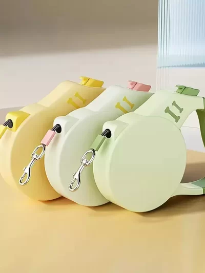 Retractable Pet Leash for Small Medium Dogs Cats – Heavy Duty, Shock-Absorbing, Tangle-Free, Adjustable, Strong & Durable Leash