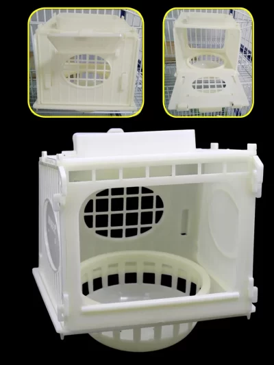 Bird Cage Bird House Parrot Cage White High Quality Plastic Pet Bird's Nest Removable Parrot Pet Accessories Animal Feeding 1Pc