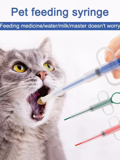 1PC Pet Propulsive Silicone Drug Feeder Tablet Liquid Comfortable Dog And Cat Universal Safe, Easy To Clean And Use Repeatedly