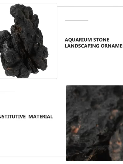 Realistic Aquarium Stone naments Fish Tank Resin Landscaping Eco Friendly Safe Decoration Pet Supplies Simulation