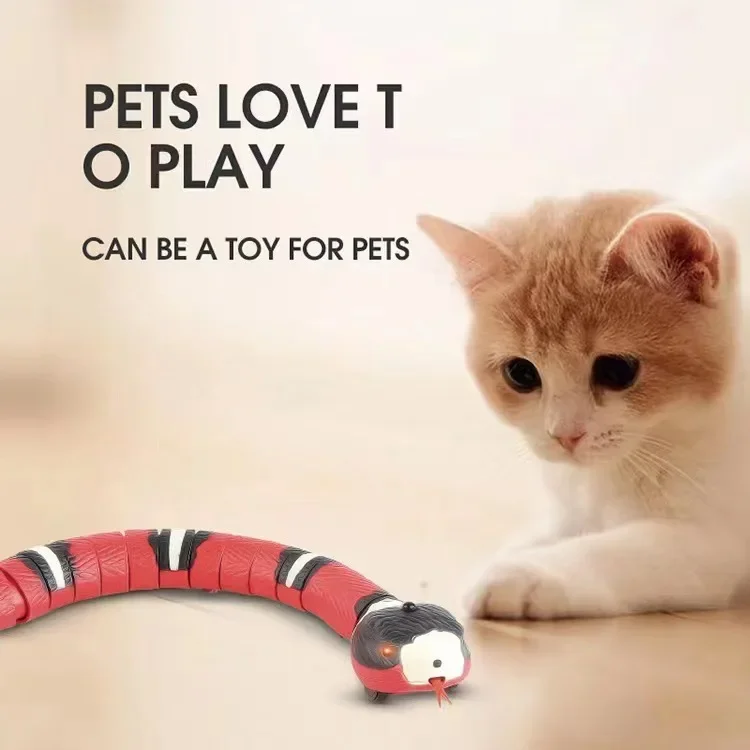 Smart Sensing Cat Toys Interactive Automatic Eletronic Snake Cat Teaser Indoor Play Kitten Toy USB Rechargeable for Cats Pet Dog - Image 2