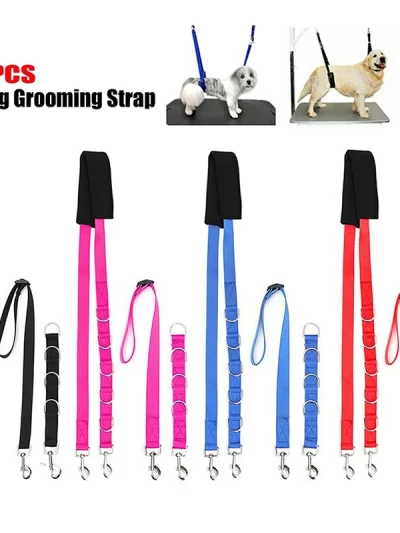 Harness Leads For Pet Grooming Table Adjustable Fixed Dog Cat Safety Rope Pet Grooming Loops Nylon Restraint Noose Pet Supplies