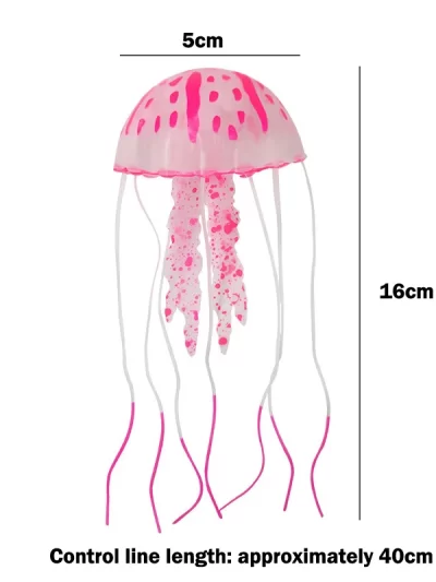 Creative simulation luminous mini jellyfish aquarium decorative fish tank underwater luminous landscape home decoration