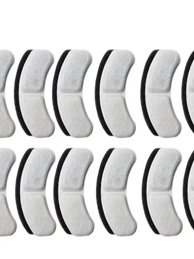 B59B-Cat Dog Feeding And Watering Supplies 12Pcs Cat Water Fountain Filters Pet Water Dispenser Cartridge Replacement Parts