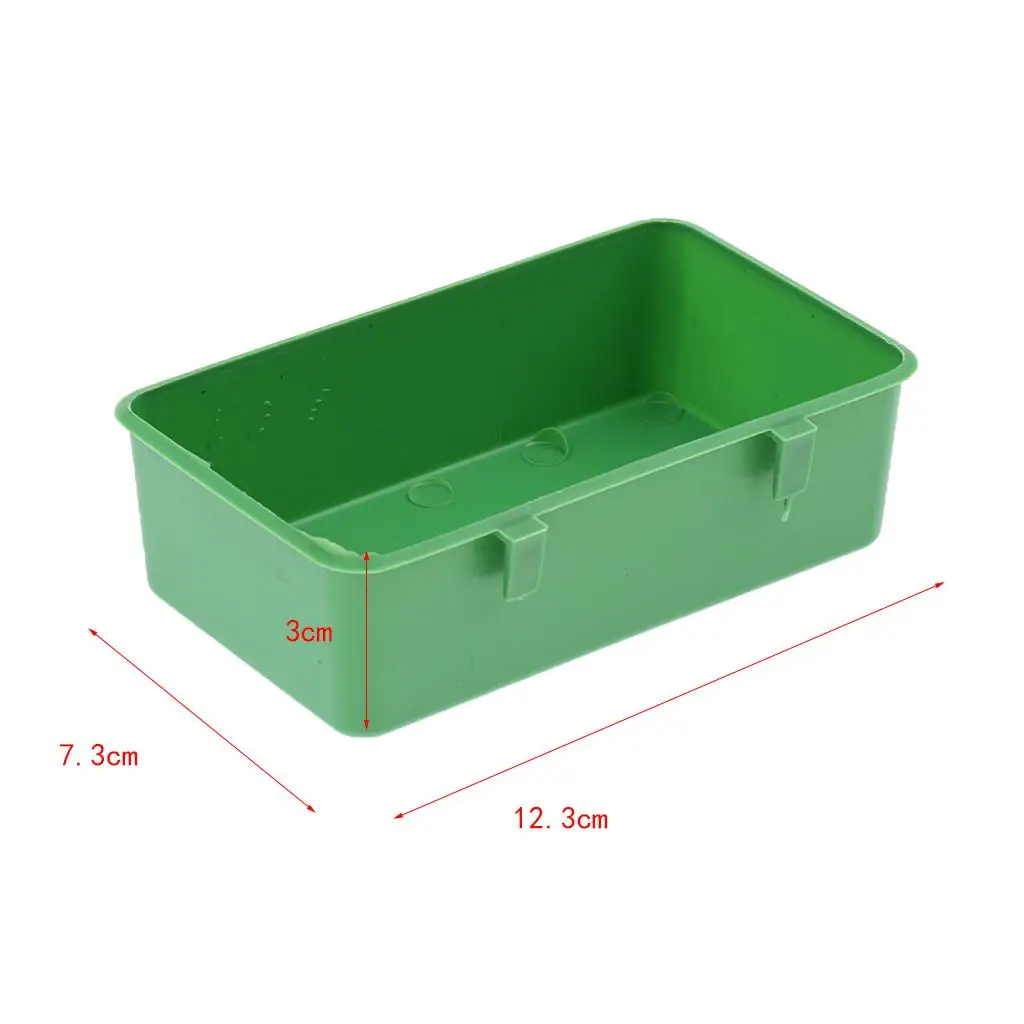 10Pcs Plastic Bird Feeder Parrot Food Water Bowl Cage Accessories for Pigeons Cockatiels Bird Feeding Supplies - Image 6