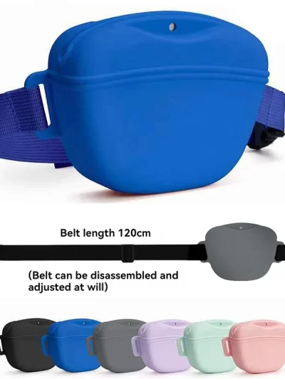 Pet Supplies Silicone Dogs Treat Bag Pet Portable Dog Training Waist Bag Outdoor Feeder Puppy Snack Reward Storage Bag with Belt