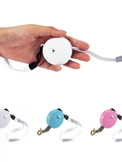 Pet Dog Leash Automatic Retractable Nylon Dog Leash Portable Mini 2-meter Cat Small Dog