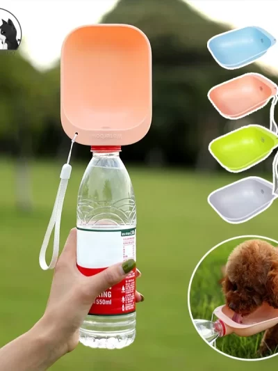 Dog Travel Water Bottle Portable Pet Dog Water Bottle Drinking Water Feeder for Dog Cat Outdoor Water Bowl Bottle Pet Supplies