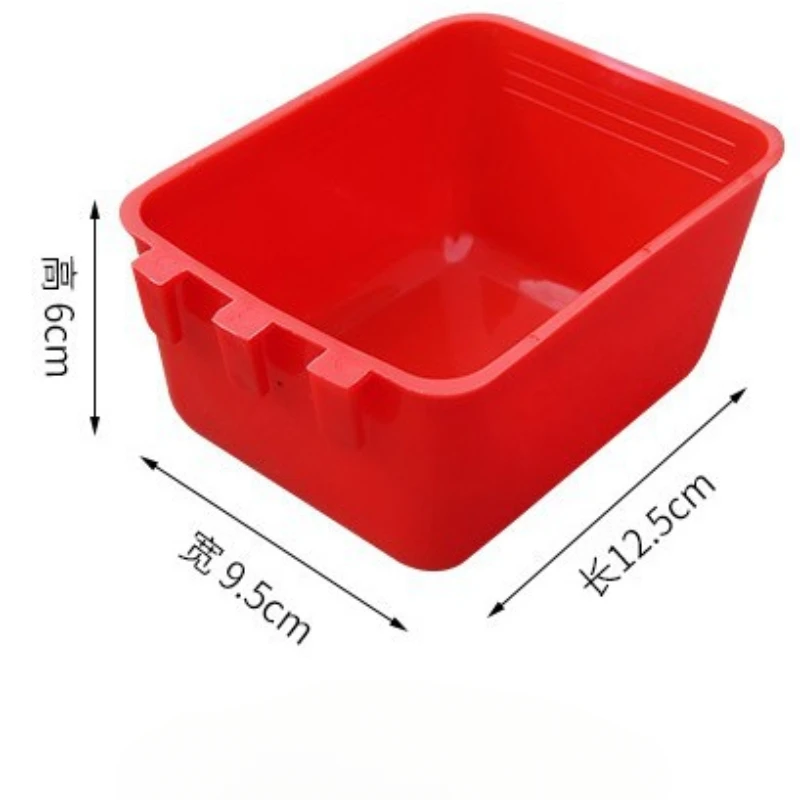 Bird Cage Feeder Cups Plastic Feeding Dish Feed Bowls with Hooks for Parrot Water Drinker for Pigeon Quail Duck Dringking Bowls - Image 8