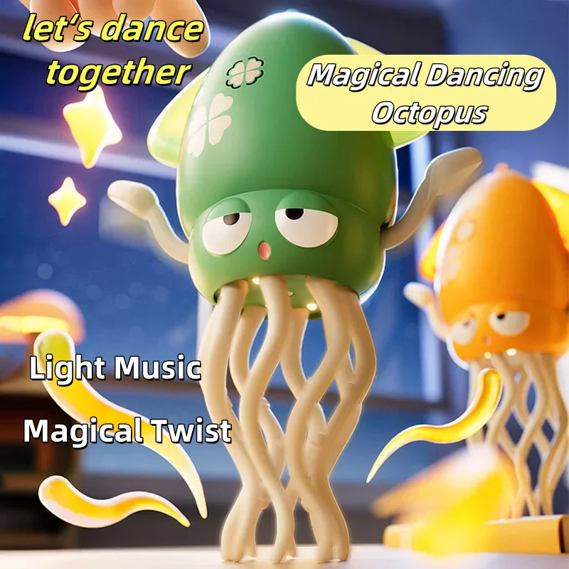2025 Dancing Octopus Kid Electronic Pet Toys Cartoon Interactive Development Moving Education Toddler Toy Gift For Kids