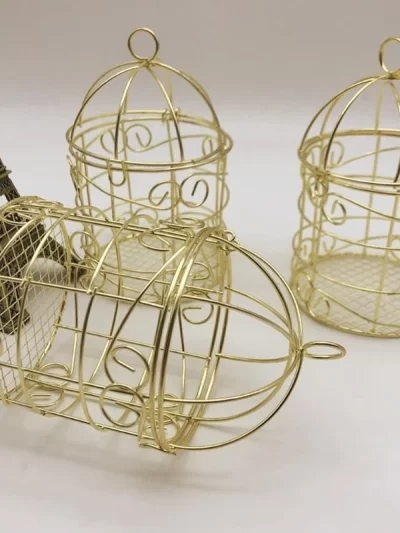 Bird Feeder Metal Fat Ball Bird Feeders Outdoor Small Hanging Gold Wild Bird Feeder Bread Holder Home Decorations