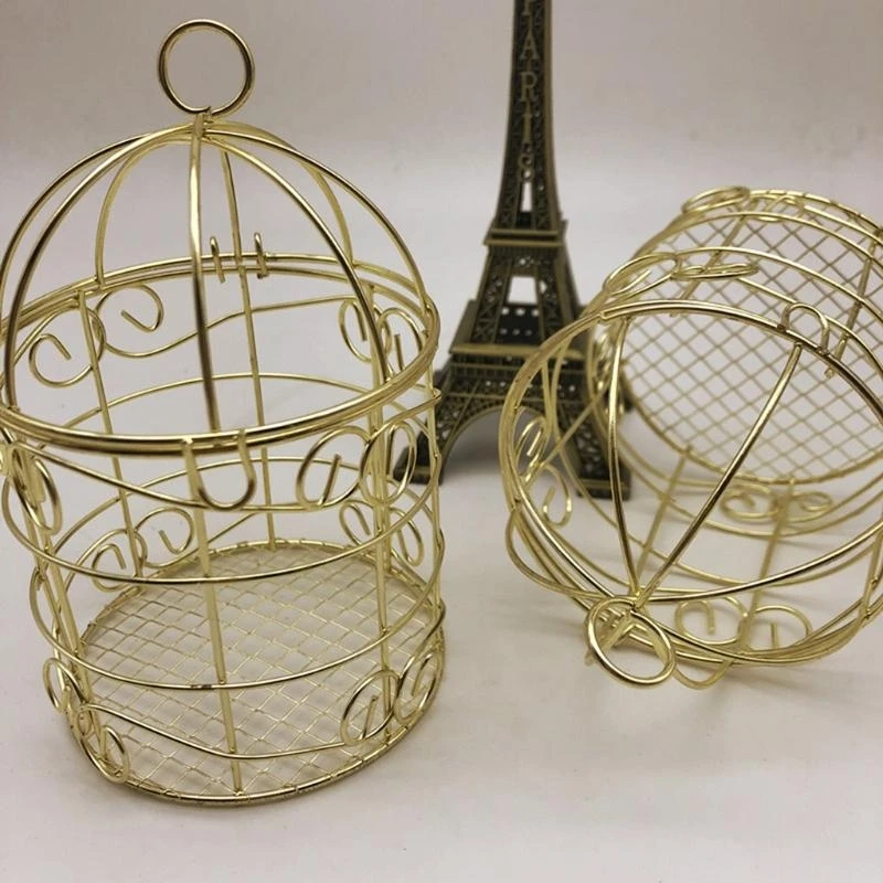 Bird Feeder Metal Fat Ball Bird Feeders Outdoor Small Hanging Gold Wild Bird Feeder Bread Holder Home Decorations - Image 4