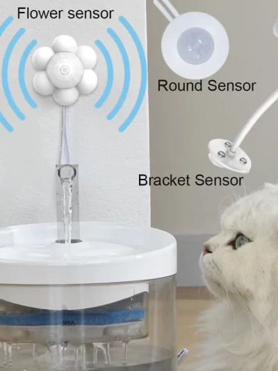 New Automatic Pet Water Dispenser Motion Sensor Filter Fountain Universal Infrared USB Powered Detector Dog Cat Accessories