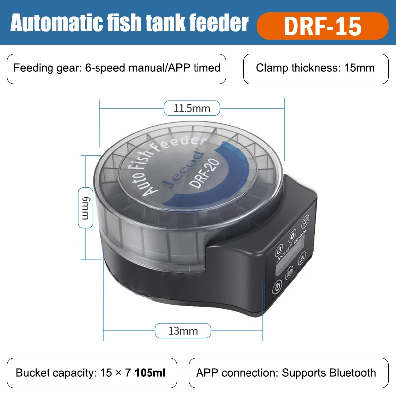 Automatic Fish Tank Feeder Remote Control Timed Quantified Large Capacity Food Dispenser For Aquarium Pet Fish - Image 8