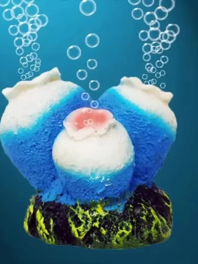 1pcs Aquarium Cute Resin Flower Shape Decoration Oxygen Tool Stone Bubble Stone Fish Tank Air Aquarium Accessories