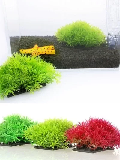 1PCS Aquarium Decoration 3 Colors Artificial Aquatic Plastic Plants Grass Fish Tank Ornament Decorations Home Accessories