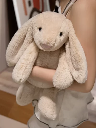 Cute Lop Rabbit Plush Toy Soft Stuffed Long Ears Bunny Doll Funny Baby's Sleeping Companion Delicate Home Decoration Kids Gifts
