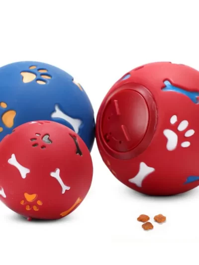 Pet Toys Ball Dog Leaking Food Treat Feeder Supplies Leakage Food Ball Food Dispenser For Cat Playing Training Ball Pet Supplies