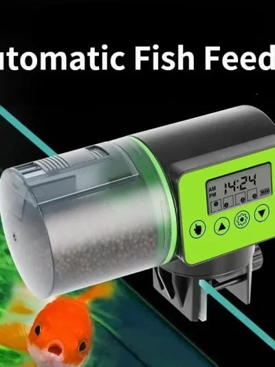 Automatic Fish Tank Feeder Intelligent Timing Feeder Aquarium Goldfish Feeder Large Capacity Fish Aquarium Feeding Apparatus