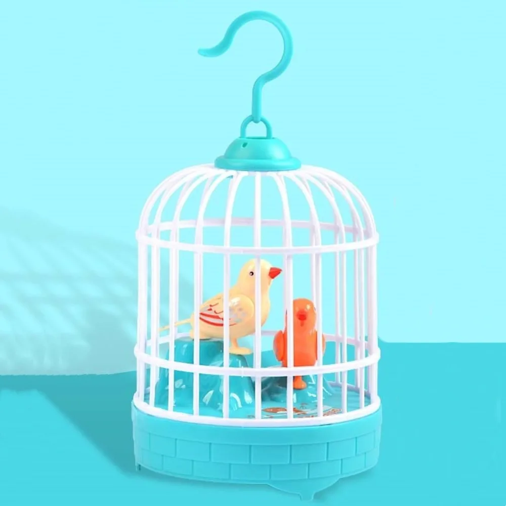 Sound Control Electric Bird Cage Toy Parrot Cage Educational Talking Electric Bird Luminous Funny Toy Simulation Bird Cage - Image 9