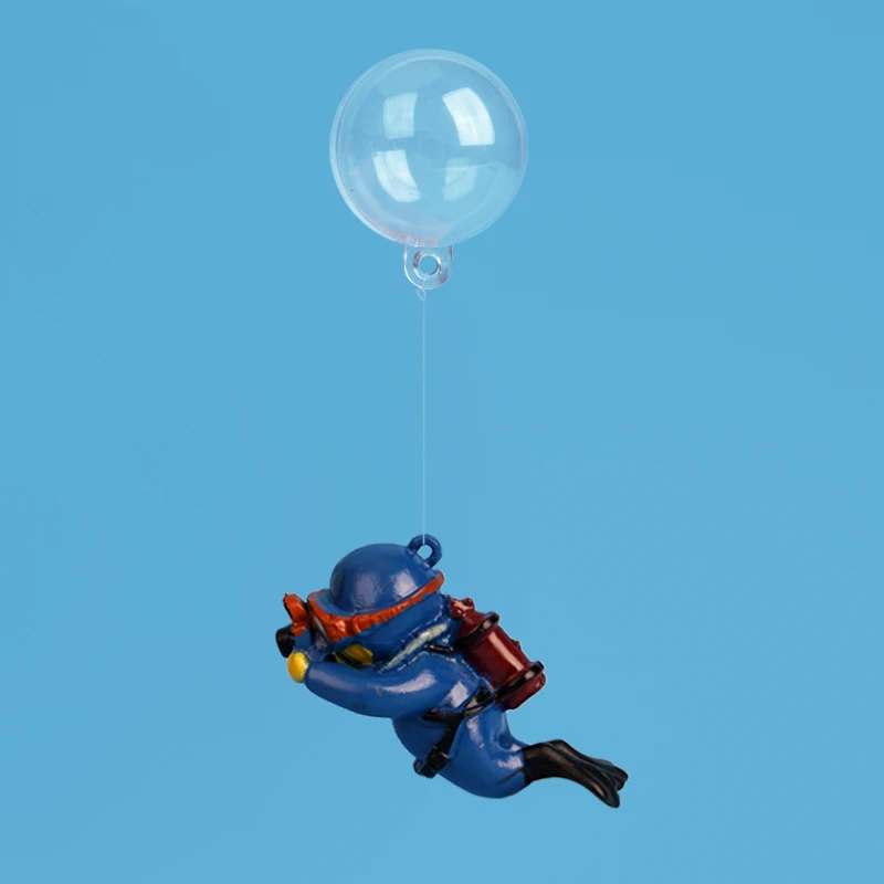 Cartoon Fish Tanks Decor Mini Diver Simulated Floating Mermaid Aquarium Fish Tank Decoration Kiki Pendant Aquarium Accessories - Image 9