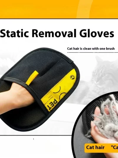 Double Sided Grooming Gloves For Pets Quick Pet Hair Remover Static Removal Gloves For Clothes Sofa Pet Supply