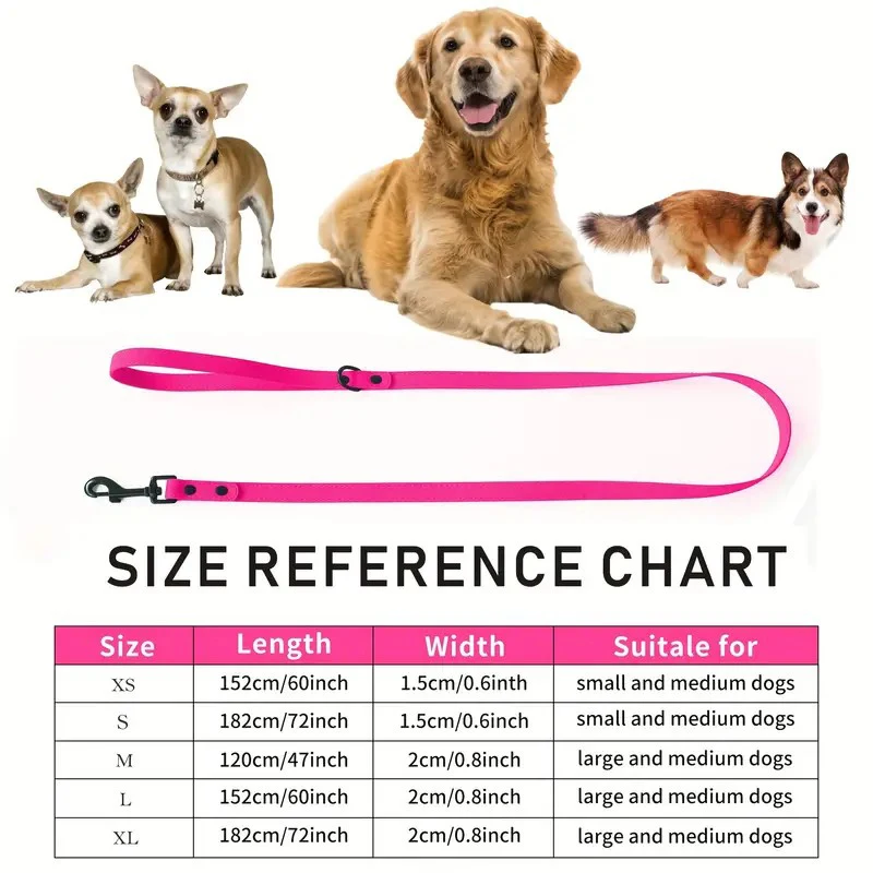 Pet Dog Leash PVC Waterproof Dog Leashes Easy Clean Walk Training Durable Dog Leash For Large Medium Small Dogs - Image 2