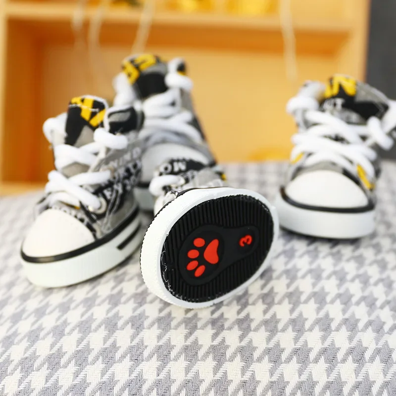 Sports Small Dog Sneakers Pet Shoes For Cats Spring And Autumn Boots Skidproof Puppy Footwear 4pcs/set Drop Shipping Wholesale - Image 13