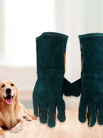 Pet Anti-Bite Safety Gloves Beekeeping Gloves Ultra Long Protective Anti Scratch for Dog Cat Bird Snake Lizard Bathing Training