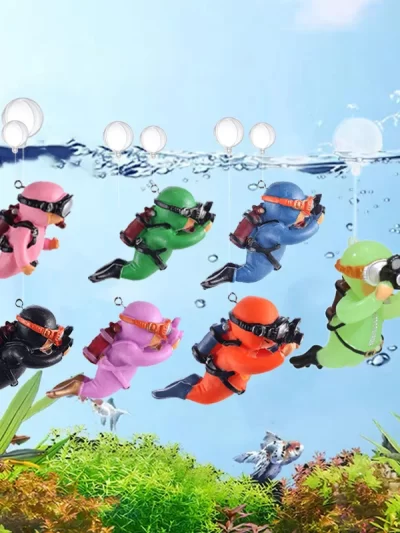 Aquarium Accessories Miniature Diver Ornaments Fish Tank Decoration Aquarium Decor Floating Landscaping Accessories for Aquarium