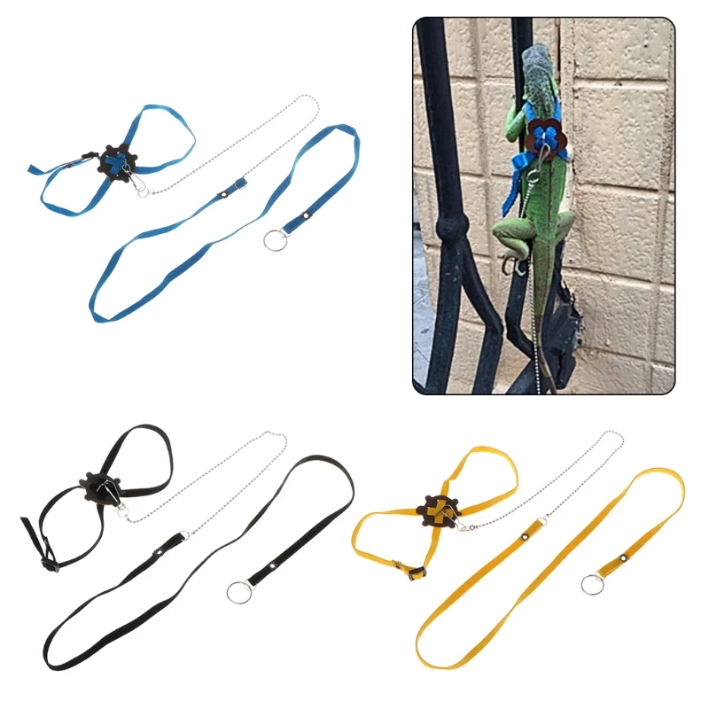 Pet Harness Reptile Leash Turtle Lizard Adjustable Outdoor Training Soft Strap Tortoise Reptile Adjustable Leashes - Image 2
