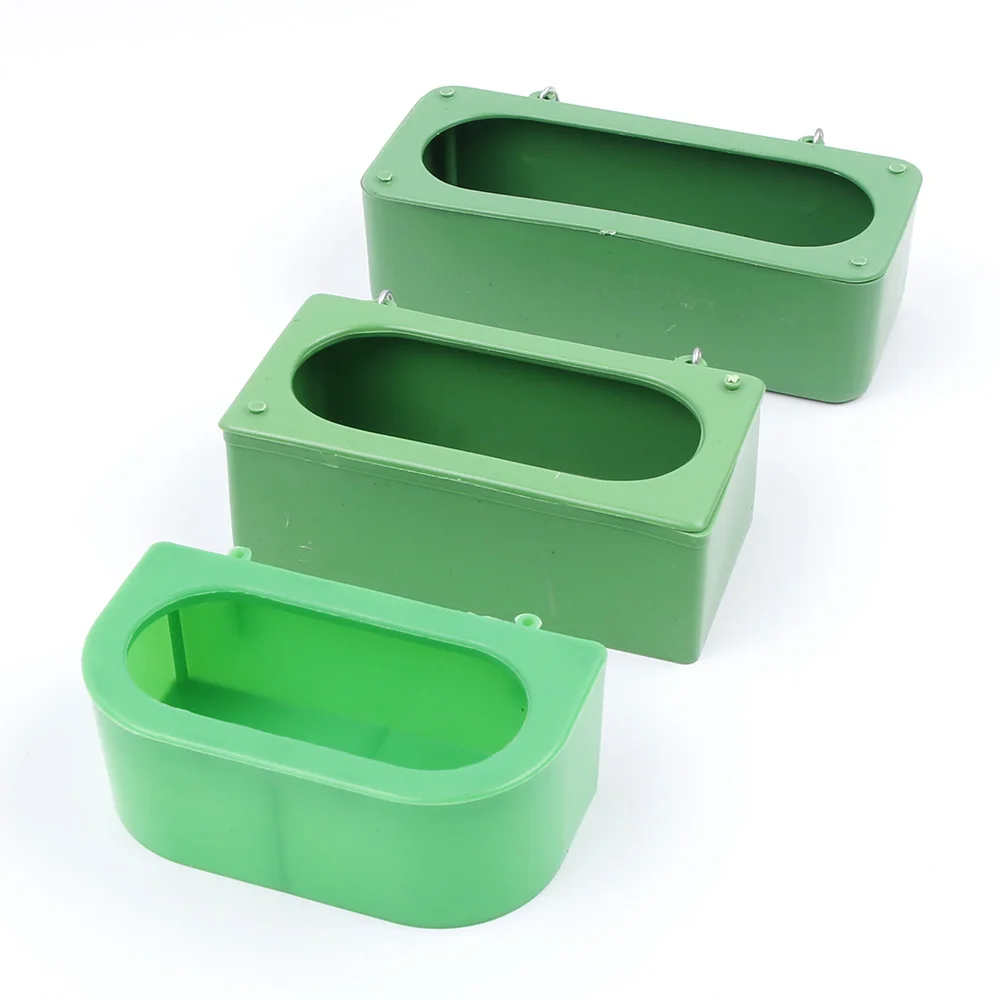 Hot Sale Plastic Green Food Water Bowl Cups Parrot Bird Pigeons Cage Cup Feeder Feeding Parrot Supplies - Image 14