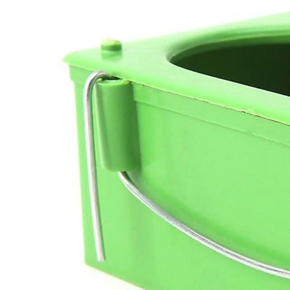Hot Sale Plastic Green Food Water Bowl Cups Parrot Bird Pigeons Cage Cup Feeder Feeding Parrot Supplies - Image 3
