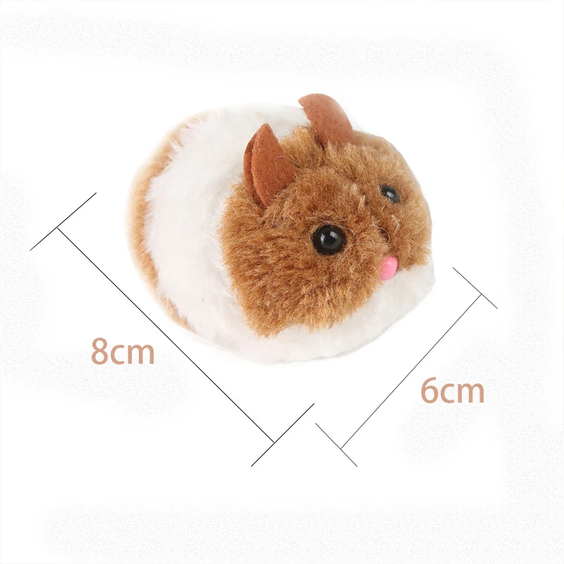 Cute Mouse Cat Toys Cat Supplies Plush Toy Shake Movement Mouse Pet Kitten Funny Plush Little Mouse Interactive Cat Toys - Image 3