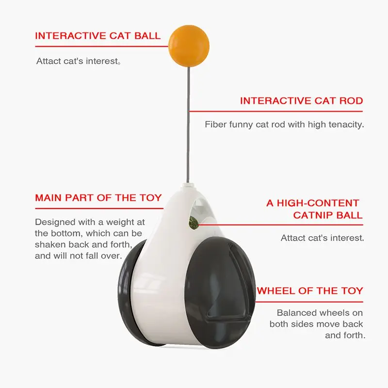 Funny Interactive Smart Toys for Cat, Kitten, Gatos - Unblocking Self - healing Balance Swing Car Pet Cat Toys - Image 12