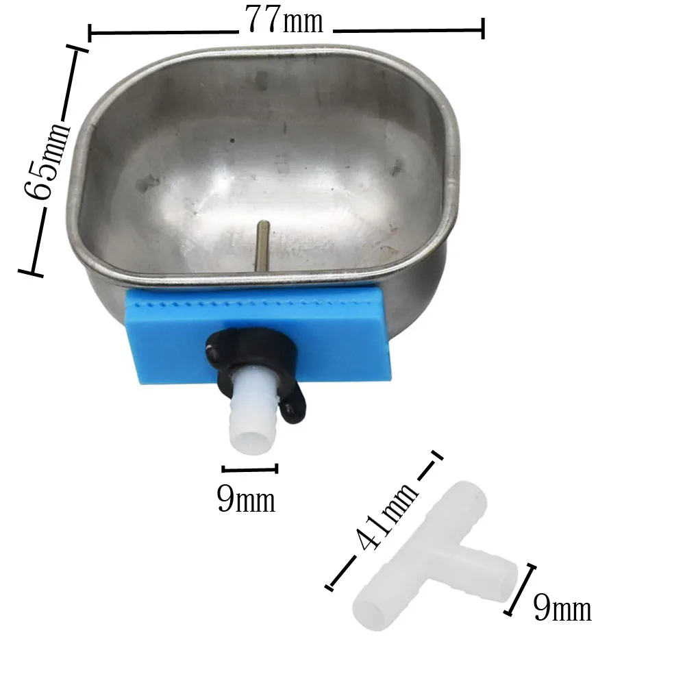 Stainless Steel Rabbit Water Bowl Farm Rabbit Automatic Drinker Rabbit cage fix cup Raising Fox Mink Drinking Bowl 1 Pc - Image 8