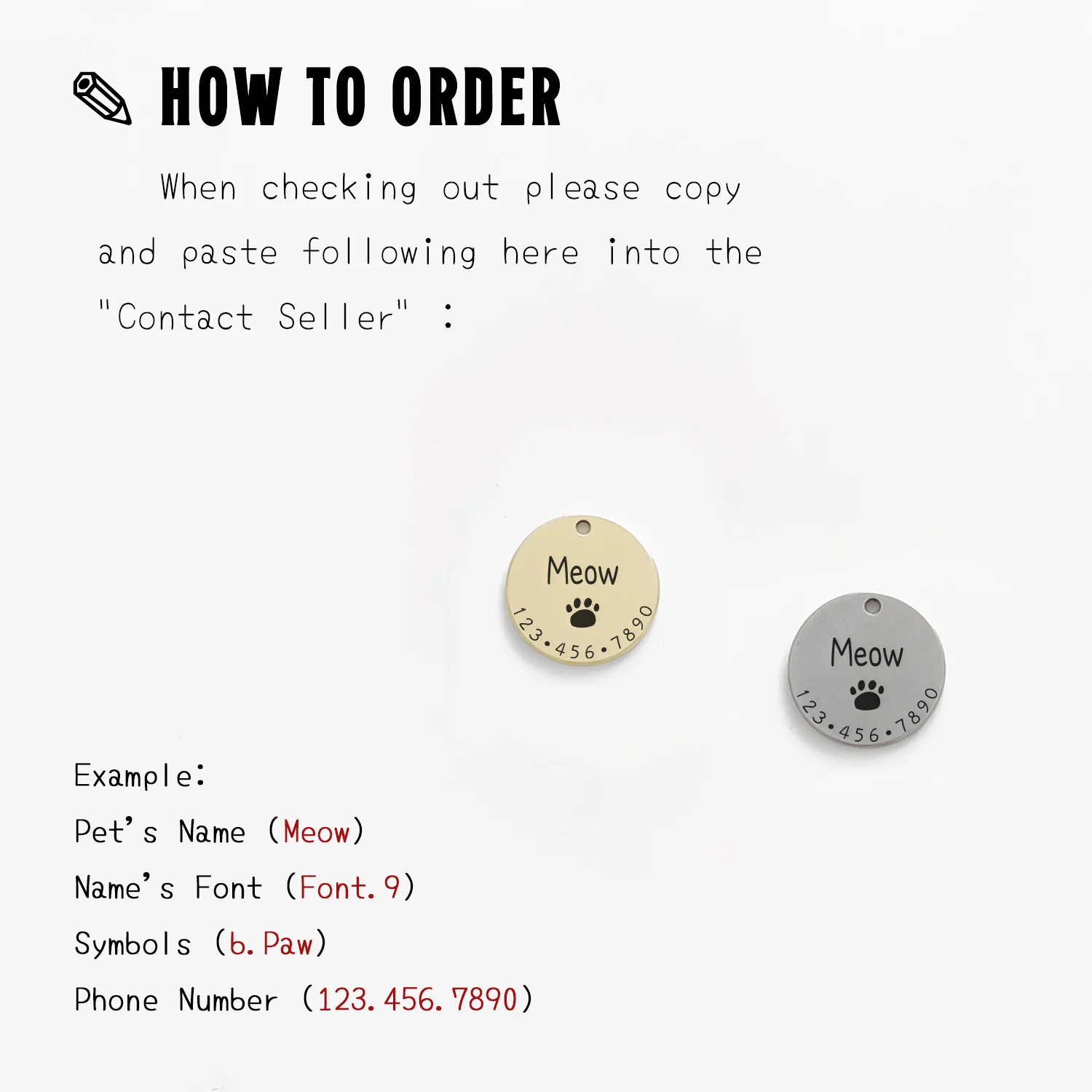 Personalized Pet Cat Dog ID Tag Collar Accessories MW001 Custom Engraved Necklace Chain Charm Supplies For Dog Tag Name Products - Image 2