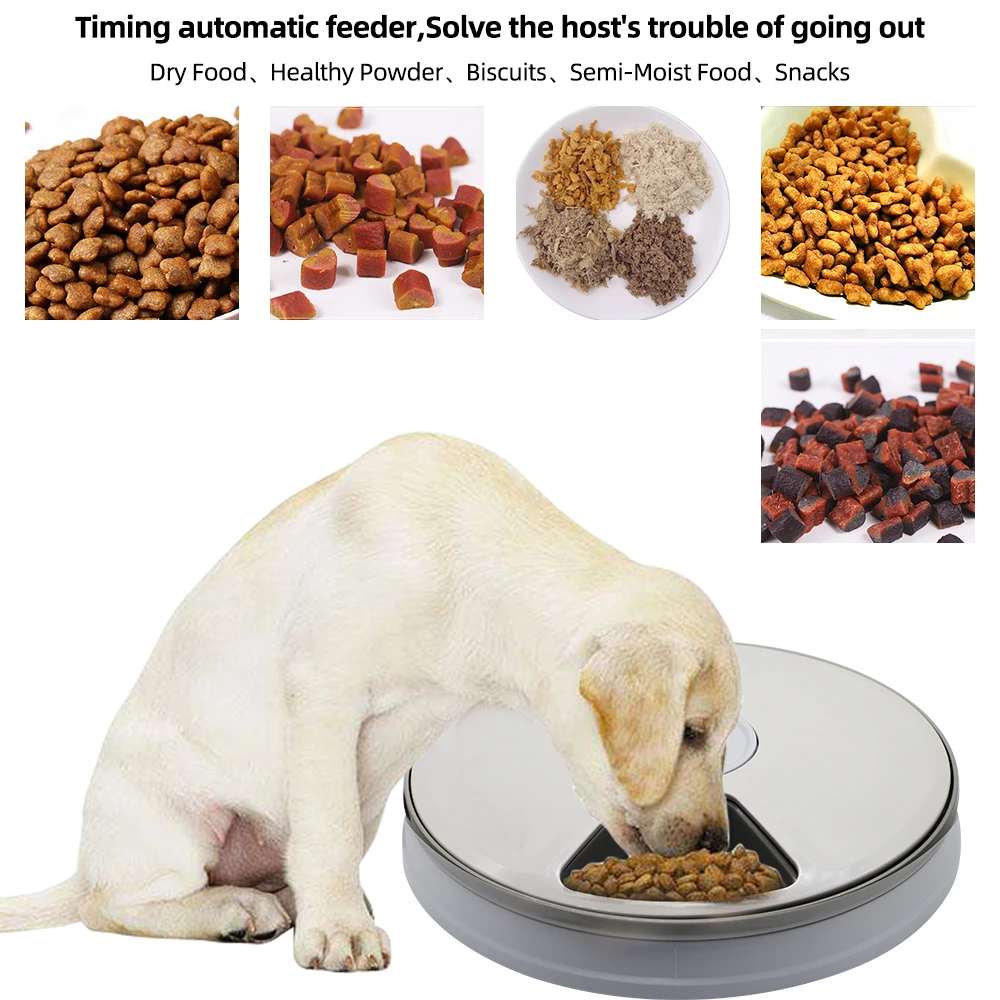 Automatic Pets Feeder Smart Food Dispenser For Cats Dogs With Voice Remind Pet Feed Tool Timer Bowl Pet Feeding Dog Accessories - Image 2